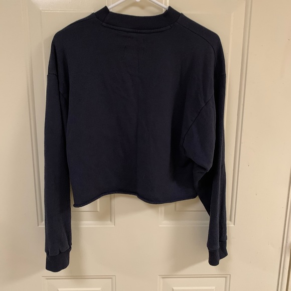 American Eagle Striped Cropped Sweatshirt - Picture 6 of 6